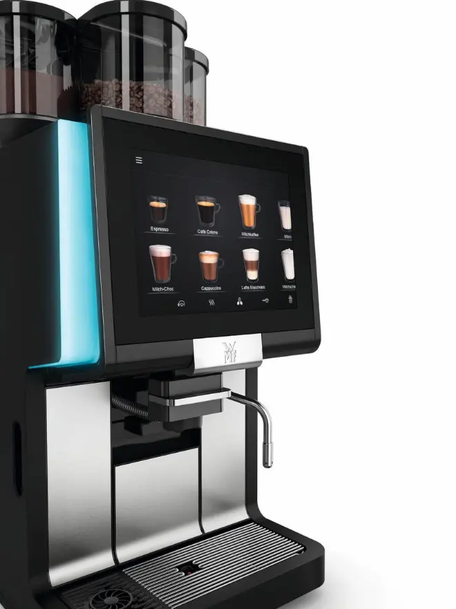 WMF automatinis kavos aparatas 1500 S+ iš priekio