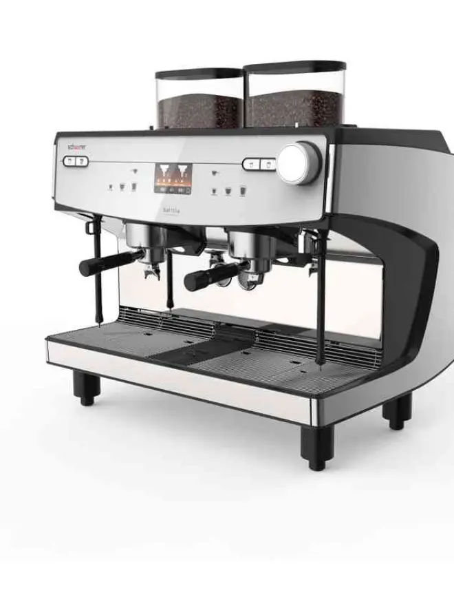 Schaerer profesionalus kavos aparatas Barista iš šono