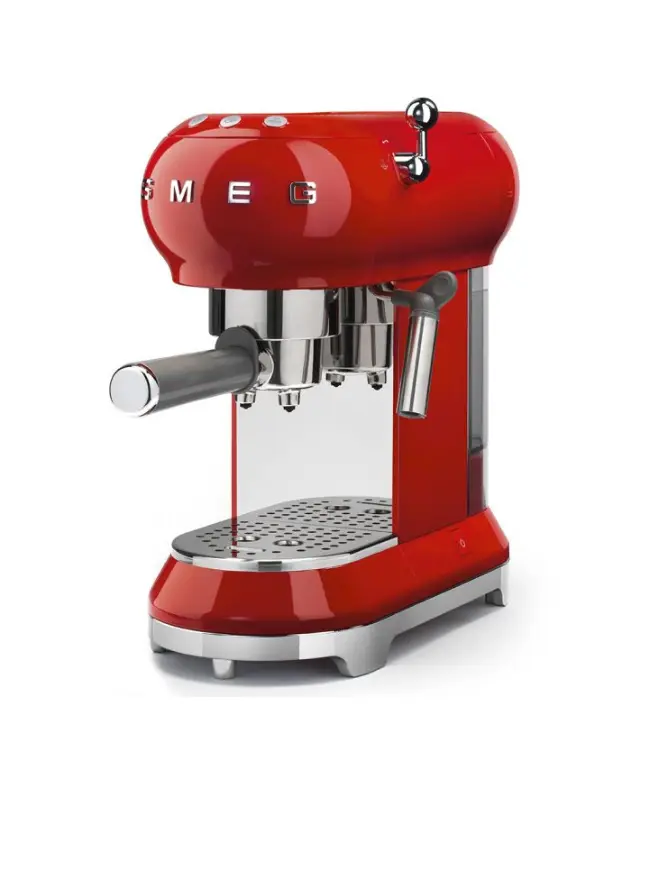 SMEG pusiau automatinis kavos aparatas raudonas
